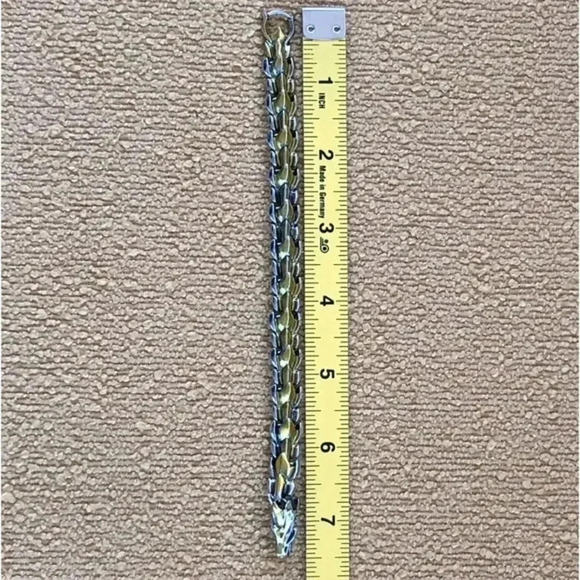 Heavy Silver and Gold Dragon Hinge Clip Clasp Bracelet Unique New NWT - Picture 4 of 5